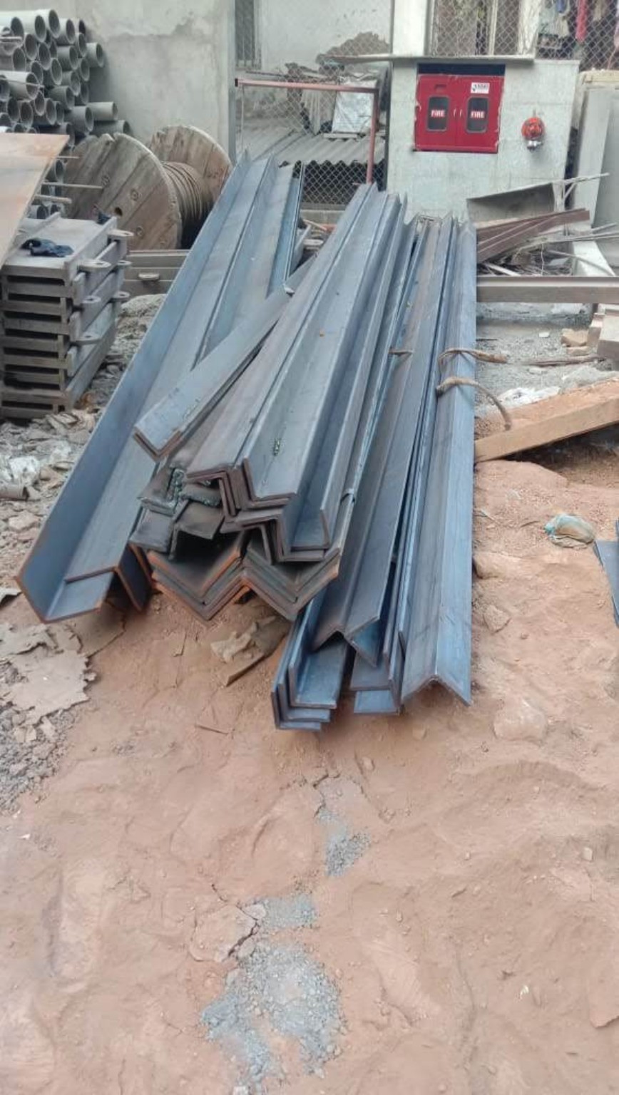 Steel sections ready for fabrication